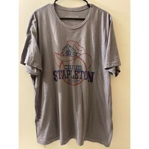 Chris Stapleton T-Shirt Size XXL Globe Life‎ Park Arlington Texas Grey